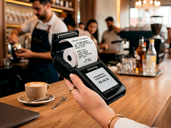 Bobina POS para maquininhas de cartão de crédito e débito